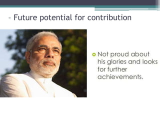 – Future potential for contribution
 