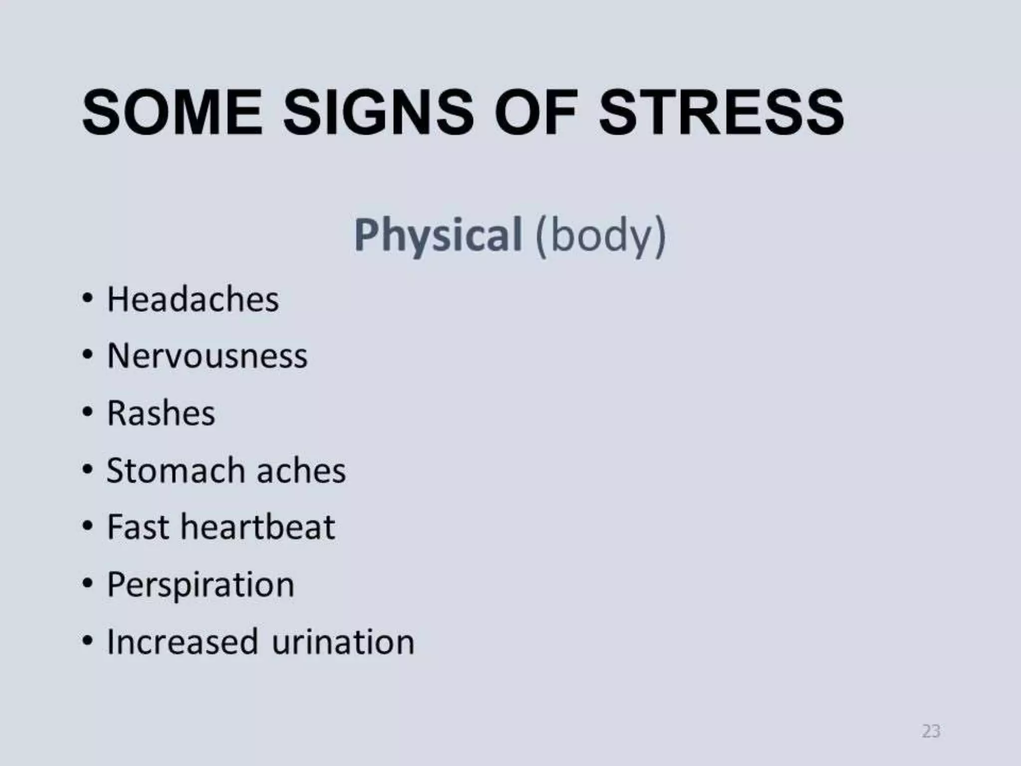  Signs of stress
M.M.WAGH
 