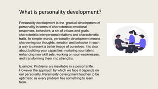 Personality development | PPTX