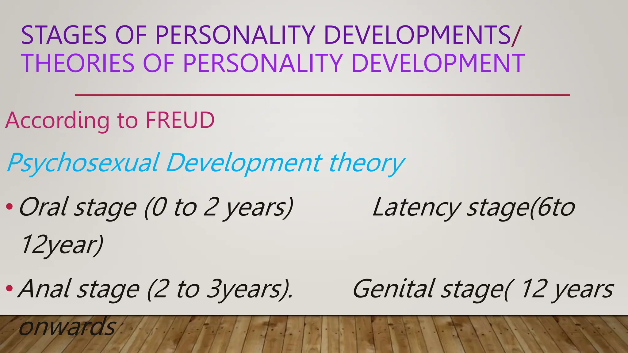 How Personality Develops Personality development psychiatric subject pptx | PPTX