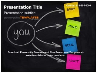 Download Personality Development Plan Powerpoint Template 
