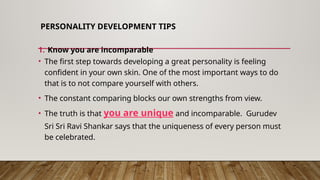 Tip Incomparable Personality Development: A Presentation.pptx