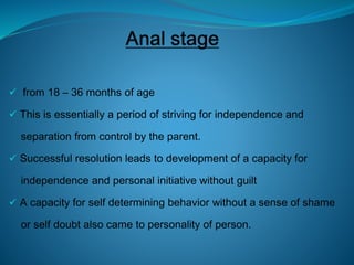  from 3rd year of life and goes on till the 5th year.
 This stage is characterized by primary focus of sexual interests,...