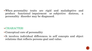 Personality disorder CLUSTER A | PPTX