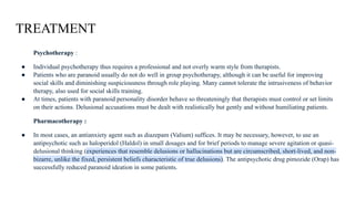 CLINICAL FEATURES, ETIOLOGY, TREATMENT OF PERSONALITY DISORDERS | PPTX