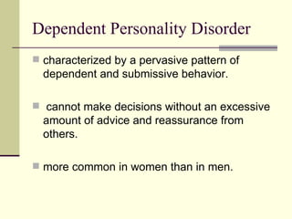 Personality disorders | PPT