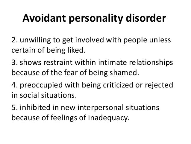 dating avoidant personality disorder