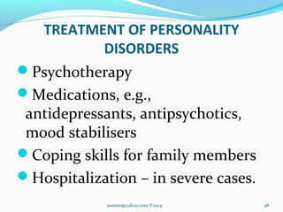 Personality disorders | PPT