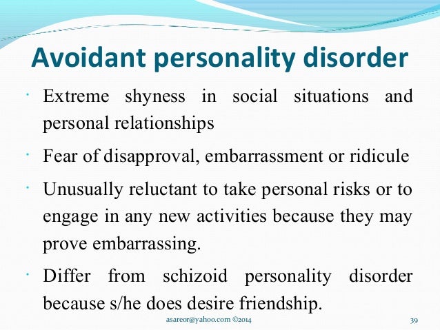 Dating with schizoid personality disorder