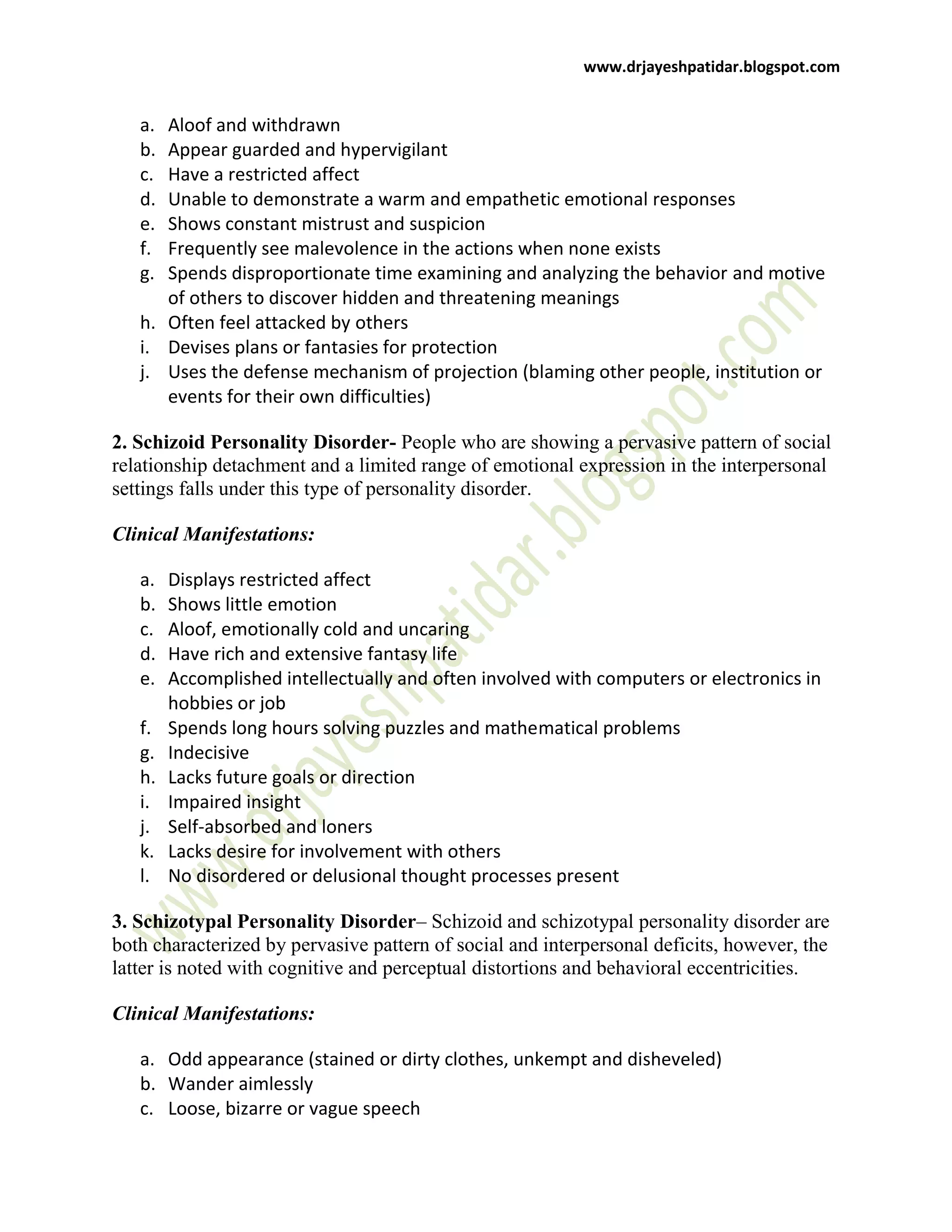 Personality disorders | PDF