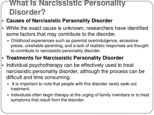 an overview of narcissistic personality disorder and its manifestation If the understanding of narcissistic personality disorder is a work in progress, then ronningstam’s textbook is the most current and meaningful guide to this work. an overview of narcissistic personality disorder and its manifestation If the understanding of narcissistic personality disorder is a work in progress, then ronningstam’s textbook is the most current and meaningful guide to this work.