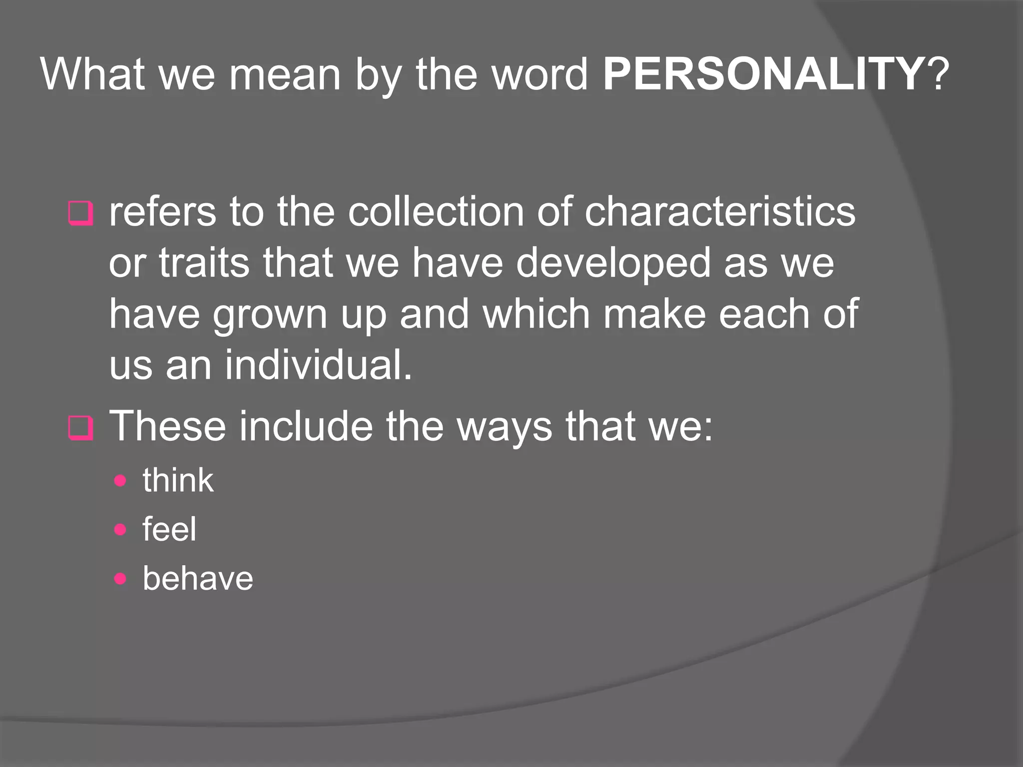 Personality disorders | PPTX