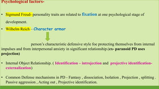 Personality disorders different types of personality | PPTX