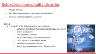 Personality disorders, mental health condition where people have a ...