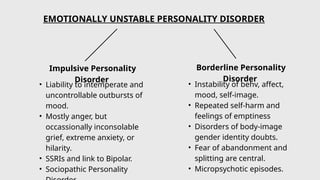 Comprehensive Overview of Personality Disorders: Assessment ...