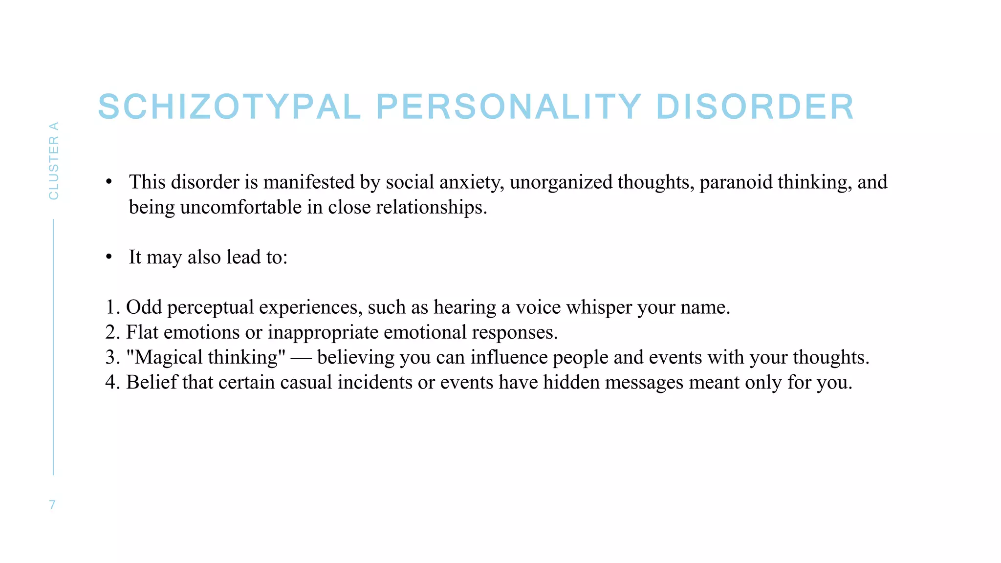 Personality Disorders | PPTX