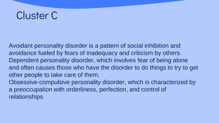 Personality Disorders: A Comprehensive Overview | PDF