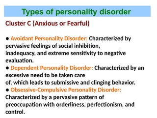Comprehensive Overview of Personality Disorders and Nursing Approaches ...