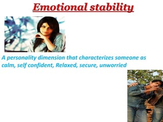 concept of Personality & personality traits models | PPTX