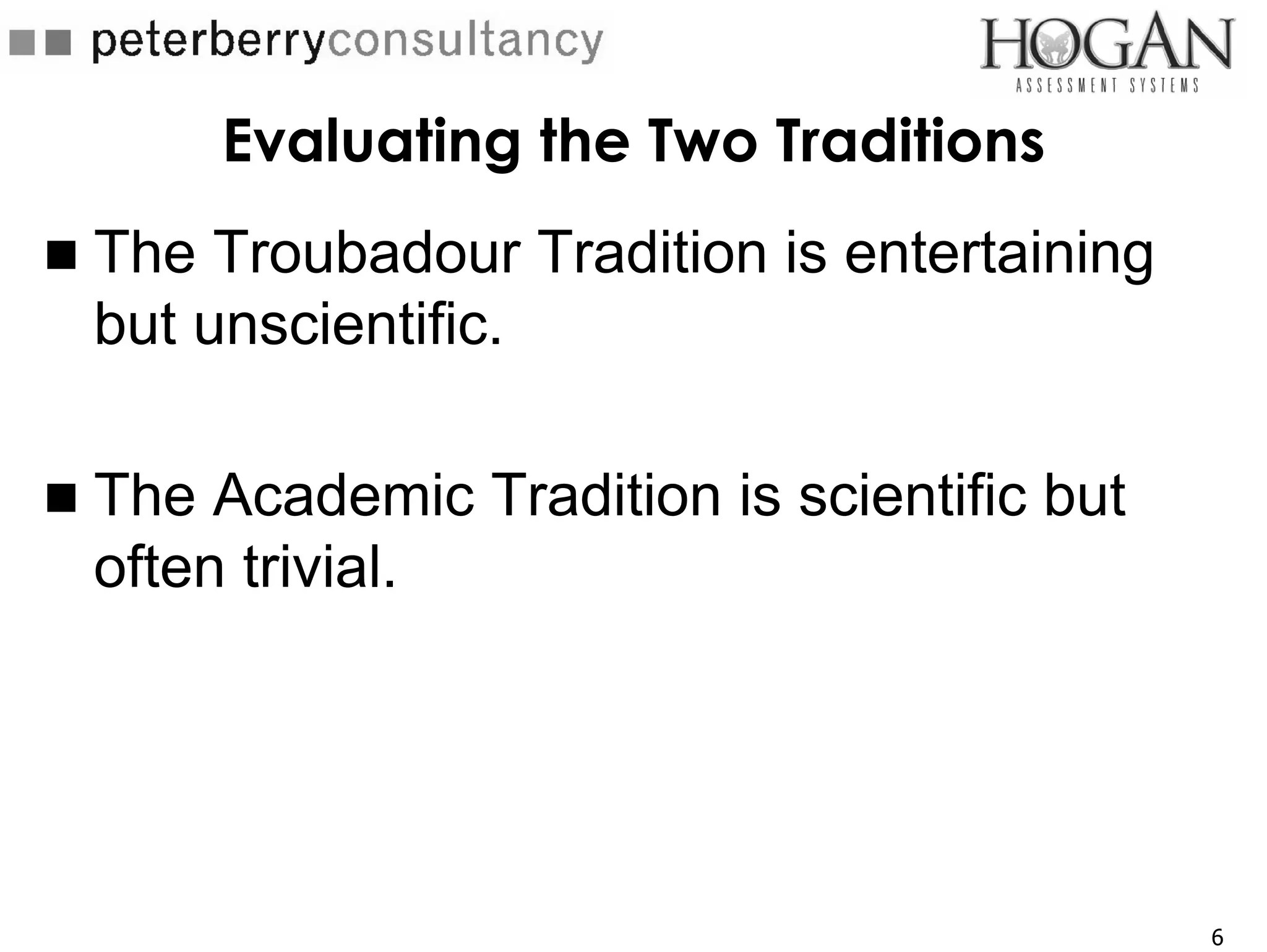 Leadership & Effectiveness