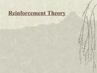 Reinforcement Theory
 