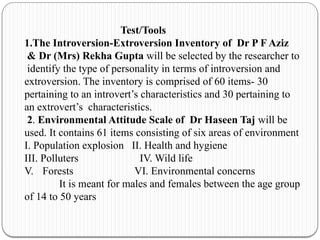Personality Power point with proposal for res | PPTX