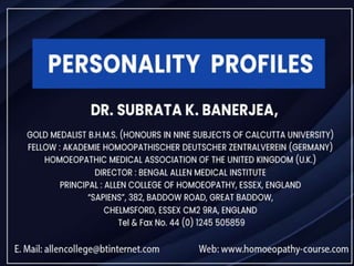 Personality Profiles