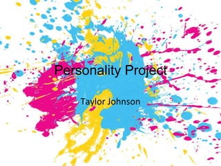 Personality Project Final Copy