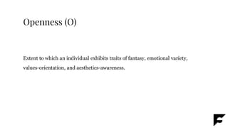 Opness Personality Psychology Glossary | PPTX