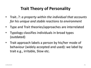 PERSONALITY: HUMAN LIFE AND STYLE FOR BEING | PPT