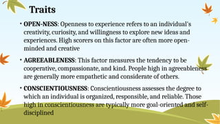 PERSONALITY TEST standardized tool in edu. | PPTX