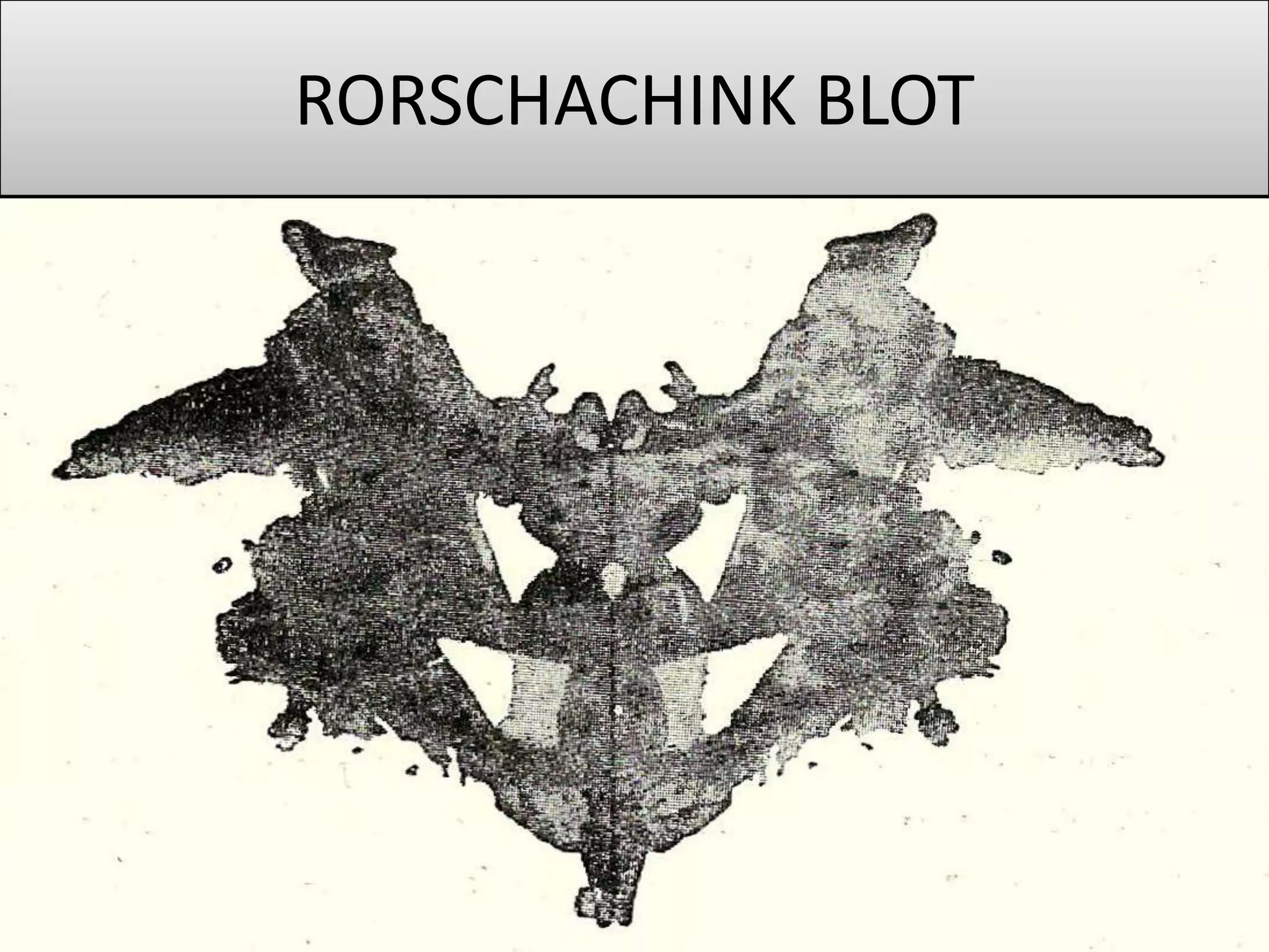 RORSCHACHINK BLOT

 
