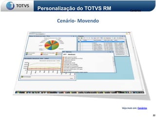 Personalização do TOTVS RM          Cenários


      Cenário- Movendo




                             Veja mais em: Cenários

                                                      22
 