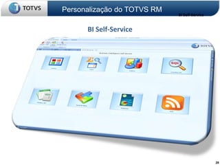 Personalização do TOTVS RM
                             BI Self-Service


      BI Self-Service




                                               28
 