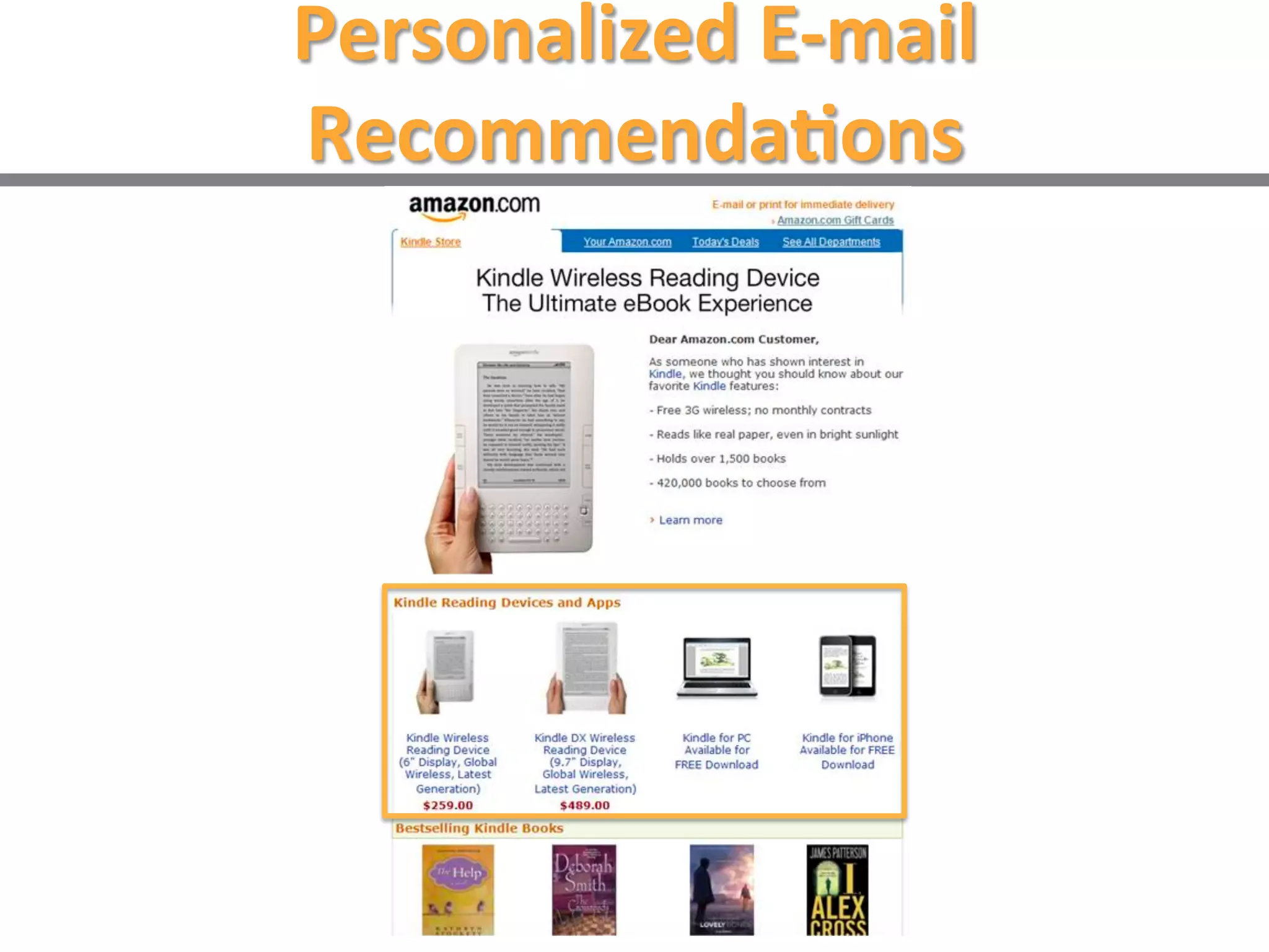 Personalized Product
Recommendations
Cross-sell
items help
increase the
order value
 