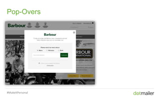 Slide 21 Insert name of presentation here in Master slides
Pop-Overs
#MakeItPersonal
 