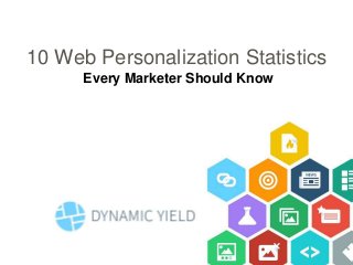10 Web Personalization Statistics 
Every Marketer Should Know 
 