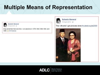 Multiple Means of Representation
 