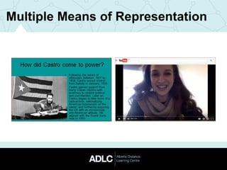 Multiple Means of Representation
 