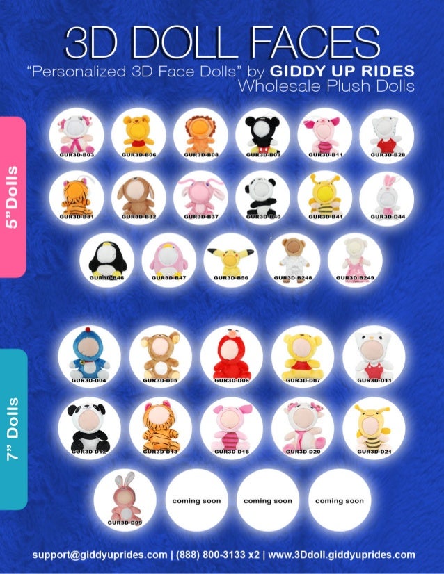 personalized photo face dolls