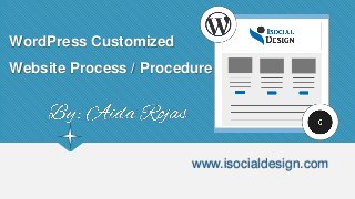 WordPress Customized
Website Process / Procedure
www.isocialdesign.com
 