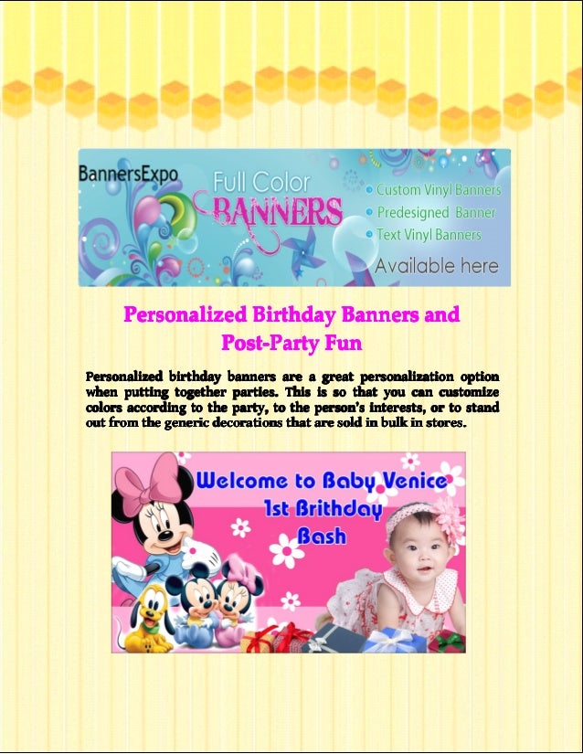 personalized birthday banners and
