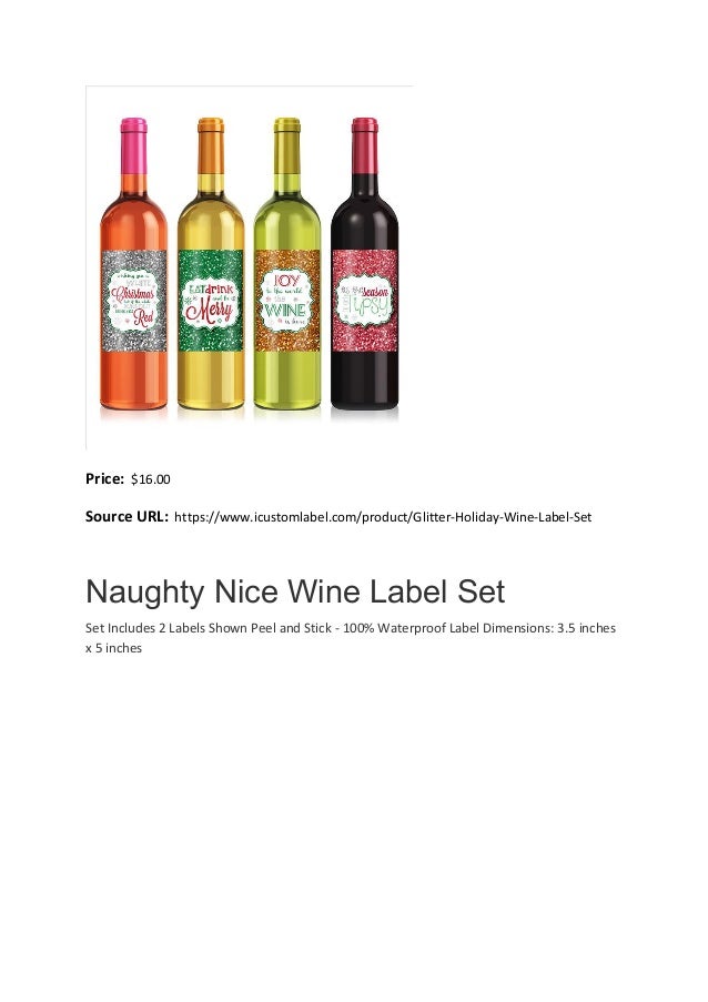 personalized christmas wine bottle labels