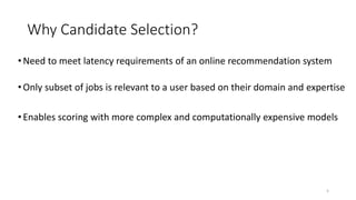 past_applied_title ^ job_title
Past_searched_loc ^ job_location
Activity Based Clauses
How to combine query clauses ?
user_title ^ job_title
user_skills ^ job_skills
Profile – Job Match Clauses
title_pref ^ job_title
location_pref ^ job_location
Explicit Preference Clauses
aspiring_sen ^ job_seniority
location_pref ^ job_location
Latent Preference Clauses
5
 