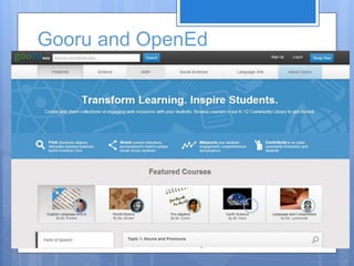 Gooru and OpenEd
 