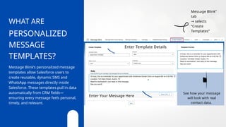 Personalized Message Templates with Salesforce Messaging App – Message ...