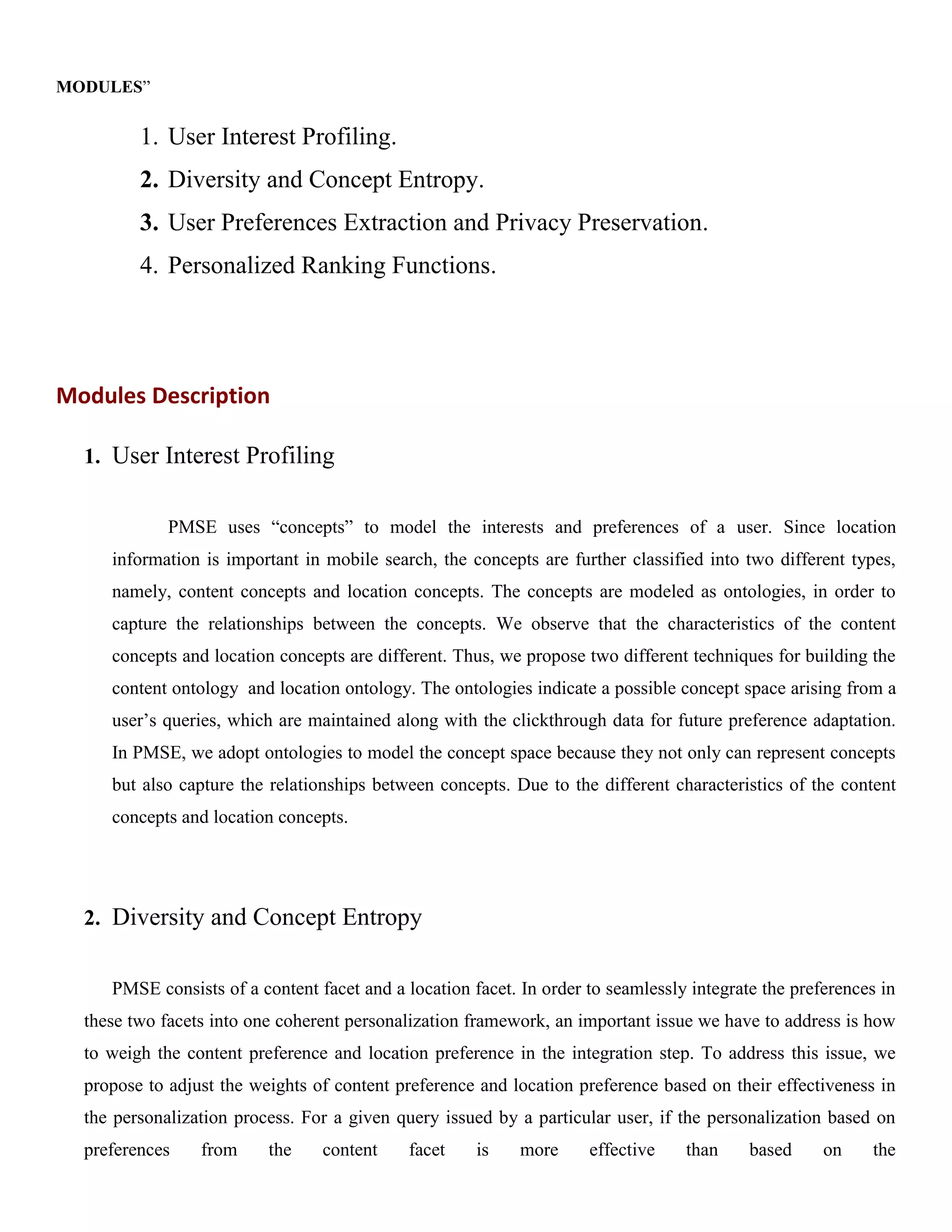 Pmse Essay Example JAVA 2013 IEEE DATAMINING PROJECT PMSE A Personalized Mobile Search ...