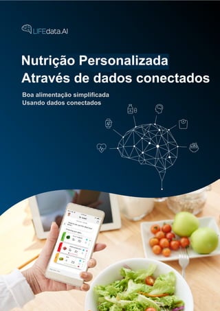 Boa alimentação simplificada
Usando dados conectados
Nutrição Personalizada
Através de dados conectados
 