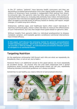 Personalized Nutrition From Dna Use Your Diet To Protect You Photo Inspiration