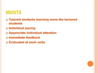 Personalized System of Instruction(PSI)Keller plan